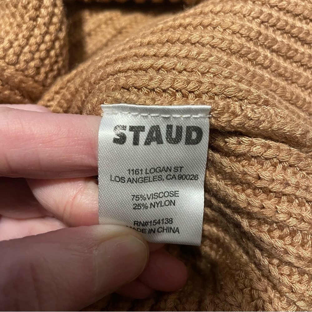 Staud Benny Roll Neck sweater L Classic designer preppy‎ minimalist turtleneck - Picture 6 of 6
